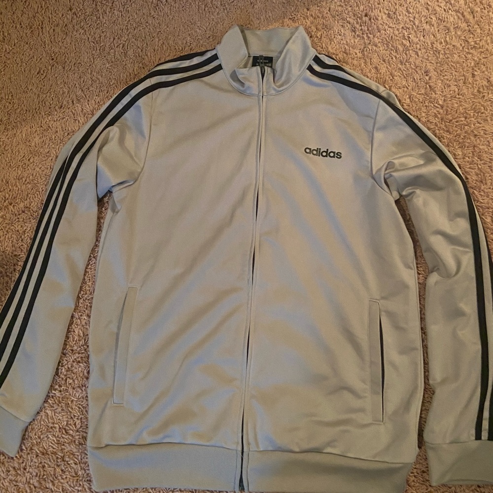Grey Adidas Track Jacket